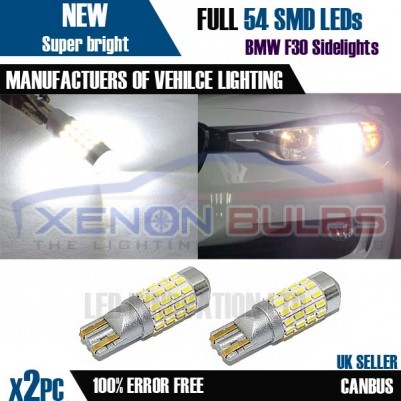 T10 W5W LED 54 3014SMD 194 501 Canbus ERROR FREE SMD Xenon Bright White lights 